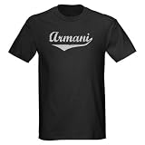 Armani Vintage Silver Vintage Dark T-Shirt by CafePress