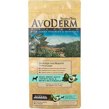 AvoDerm Natural Chicken Meal & Brown Rice Formula Small Breed Adult Dog Food - 3.5 Pounds
