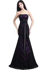 Strapless Tulle Natural   Waistline Lace-Up Mermaid Evening Dress/Prom Dress  With a Sash 