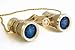 Milana Optics - Opera Glasses - Concert - With Chain - Titanium Finish with Golden Rings
