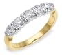 14k Yellow and White Gold 5 Stone Shared-Prong Band (1ctw, I, I1)