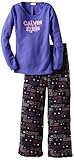 Calvin Klein Girls 7-16 Ck 2 Piece Thermal Sleepwear Set