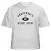 UNIVERSITY OF XXL WEIGHT LIFTING Youth T-Shirt (for Kids) Various Colors Available