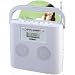 Duronic RCD025W Portable White CD Player with AM/FM Radio - Connect & play from MP3 Player/Ipod/Iphone