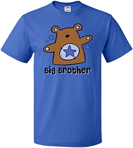 Inktastic Teddy Bear Big Brother T-Shirt Large Royal Blue
