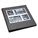 Umbra Horizon Metal and Faux Leather Photo Album Holds 260 4"x6" Photos - Chrome & Black