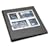 Umbra Horizon Metal and Faux Leather Photo Album Holds 260 4"x6" Photos - Chrome & Black