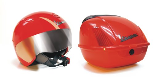 Peg Perego - Accessoire pour véhicule electrique - Casque + Top Case pour Vespa