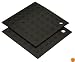 MIU Silicone Potholders, Black (Set of 2)