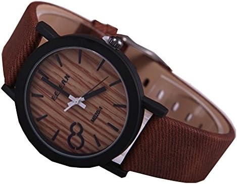 Wooden Relojes Quartz Men Watches Casual Leather Strap Wood Male Wrist watch