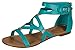 Breckelle's Women's Ruby-51 Cutout Gladiator Sandal