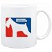 Mug White " Standard Schnauzer Sports Logo " Dogs