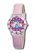 Disney Kids' D044S401 Princess Time Teacher Pink Leather Strap Watch