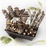 Brownie Points Signature Basket of An Assortment of Our Chocolate Confections Including Chocolate Caramel Pretzel Rods and Chocolate Covered Sandwich Cookies