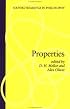 Properties (Oxford Readings in Philosophy)