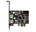 Sapphire USB 3.0 Host Controller, PCIe, USB 3.0, full-height, 5 Gbit/s, Negro, PC