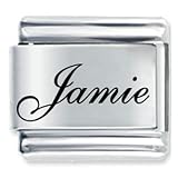 Name Jamie Italian Charms Bracelet Link