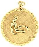 Aquarius, 14K Gold Charm