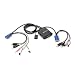 IOGEAR 2 Port USB Cable KVM Switch with Audio and Mic (GCS72U)