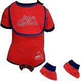 MLB St Louis Cardinals Infant Bib & Booties Set (24 Months)