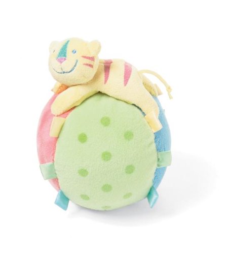 Childrens Toyshop  Toys : Manhattan Baby - Jingle Jungle Tiger Chime Ball, 15cm