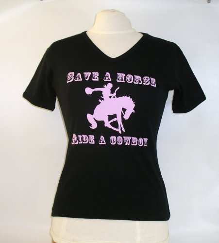 Save a horse. Ride a cowboy' skinni fit tee, one size