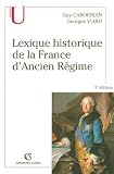 Lexique historique de la France d'Ancien R�gime