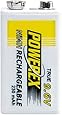 Powerex MHR9V Powerex 9.6V 230mAh 1-Pack Rechargeable Battery