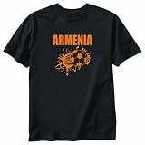 T-Shirt Black  All Soccer Armenia  Country