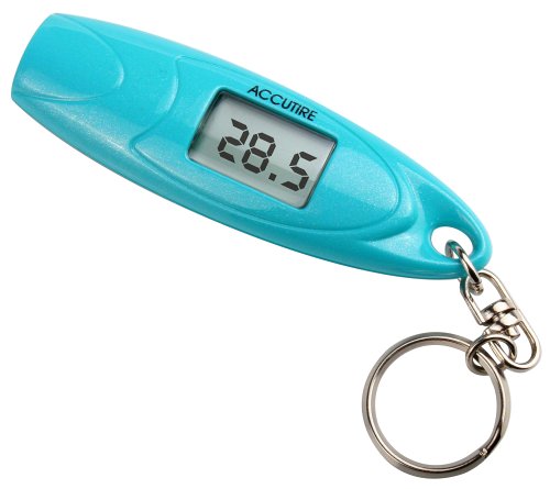 Accutire MS-4652B Key Chain Digital Tire Gauge Turquoise