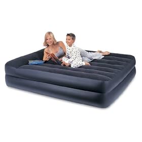 Intex 67701 Queen Sized Mid-Rise Comfort Rest Airbed w/ Electric Pump