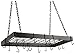 Old Dutch 30-by-15-Inch Rectangular Pot Rack, Matte Black