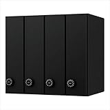 ナスタ:D-ALL　集合郵便受箱（屋内仕様）4戸用　前入後出 KS-MB3101P-4LT-BK