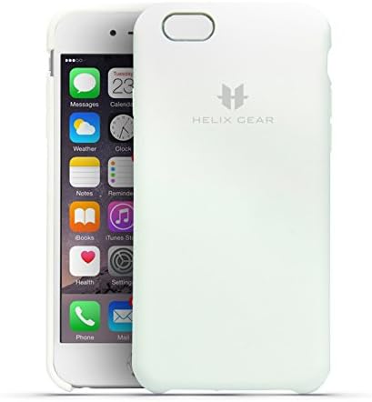 Helix Gear Air Touch Smartphone Case for the iPhone 6/6s - An Exceptionally Well Designed, Soft Touch Case - includes Helix Gear's Comprehensive 1 Year Customer Protection Program (White)