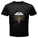 Black T-Shirt of Medical Marijuana Logo
