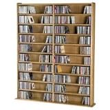 Hardwood Media Storage Unit (Ebony) (64 5/8H x 52W x 8D)