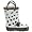 Western Chief Toddler/Little Kid Dalmatian Rain Boot,Dalmatian,10 M US Toddler