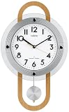 Vedette - VP60002 - Pendule à Balancier - Quartz Analogique - Placage, Verre et Aluminium - 4/4 Westminster