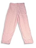 Mulberribush - Girls Flannel Pull on Pants, Salmon, White