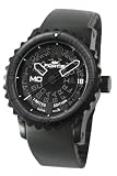 Fortis Mens 675.18.81 K B-42 Big Automatic Black PVD Rotating Bezel Rubber Watch