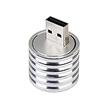 【ノーブランド品】アルミ　3W　USB　LEDランプソケット　スポットライトベース