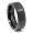 Black Tungsten Carbide Men's Ladies Unisex Ring Wedding Band 8MM (5/16 inch) Flat Top Comfort Fit Sz 12.0