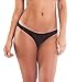 THE MESH KING Coqueta Swimwear Sweet Heart Brazilian Bikini Bottom Hipster Swimsuit Black-SM