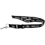 NFL San Francisco 49ers Lanyard, Blackout