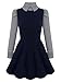 HnB Women Retro Doll Collar Long Sleeve Autumn Winter Dress