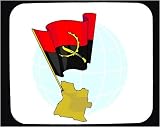 Mouse Pad with Angola, country, international