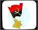 Decorated Mouse Pad with Angola, country, international