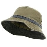 Big Size Bucket Hats / Khaki Navy