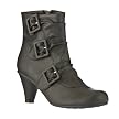 Women's Xhilaration® Kattie Buckle Ankle Boots - Black
