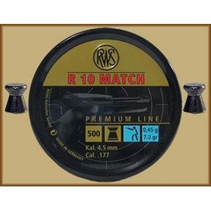 RWS R10 Match .177 Cal, 7 Grains, Wadcutter, Premium Line, 500/Box